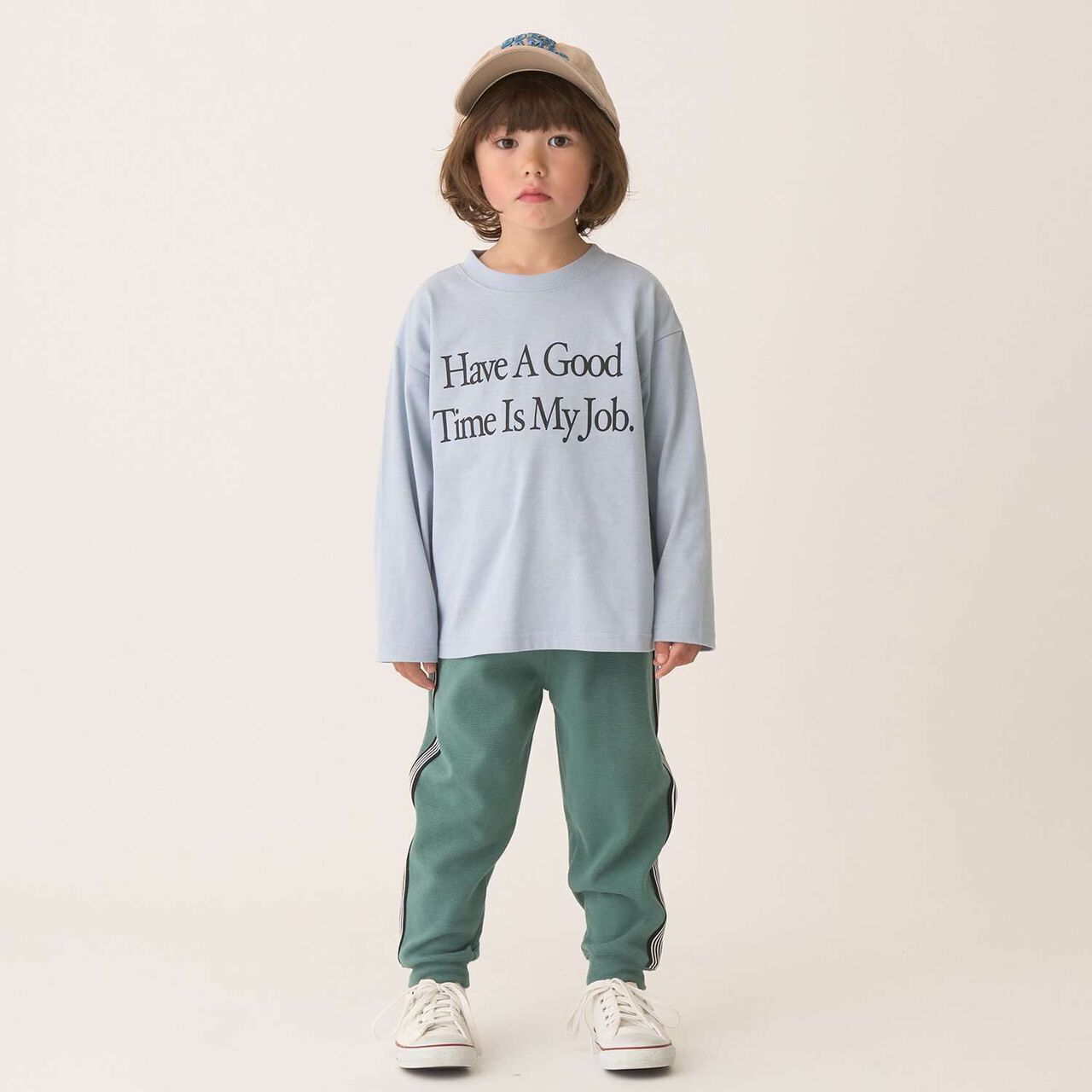 Tomo Pants with Side Line Tapered Design,Greige, large image number 20