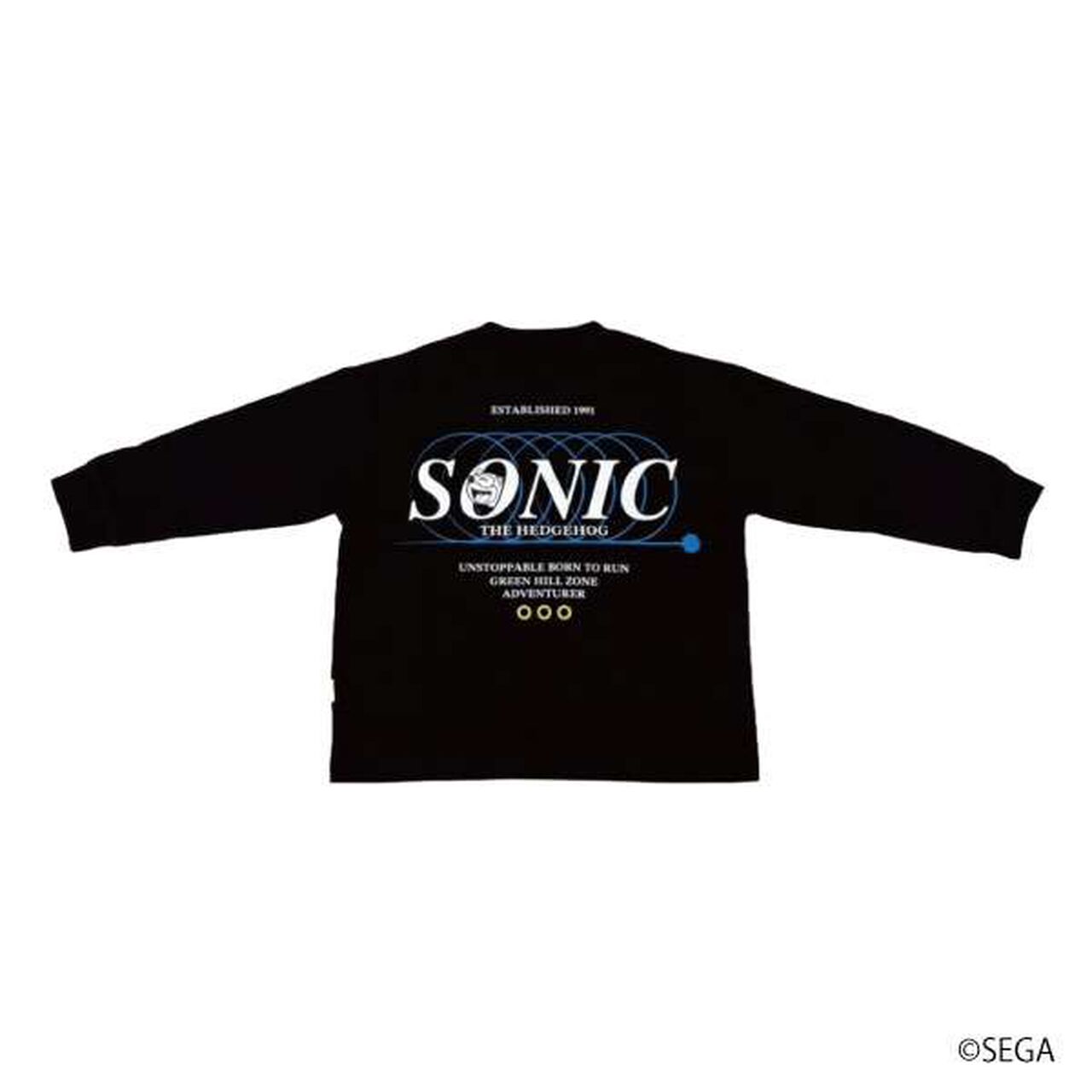 [Matching with Dad Outfit] Kids Sonic Big Long Sleeve T-Shirt,Smoke white, large image number 6