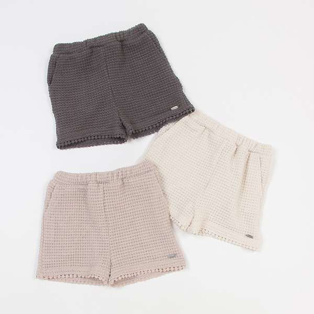 Poko Poko Cut Shorts,Ivory, large image number 13