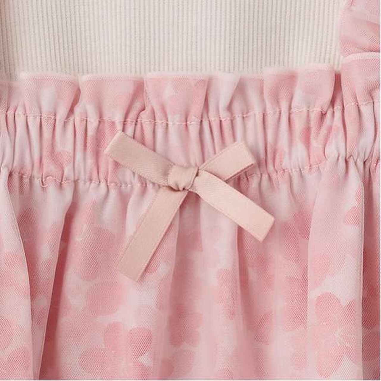 Floral Tulle Dress Set,Pink, large image number 3