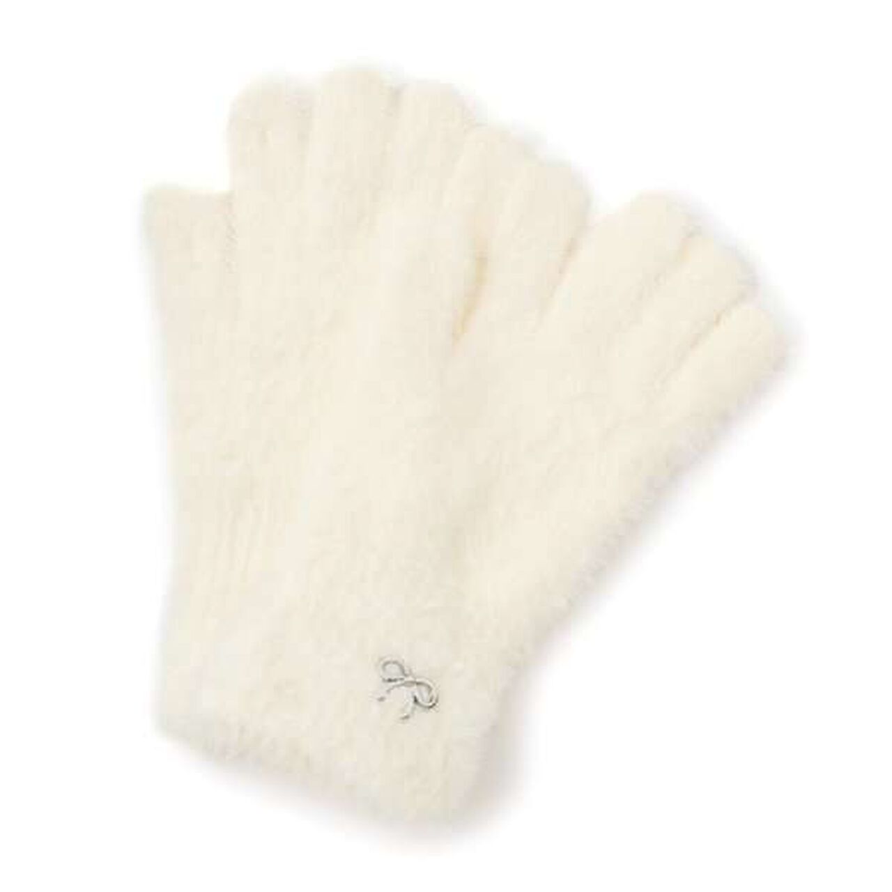 Shaggy Knit Gloves,Beige, large image number 7