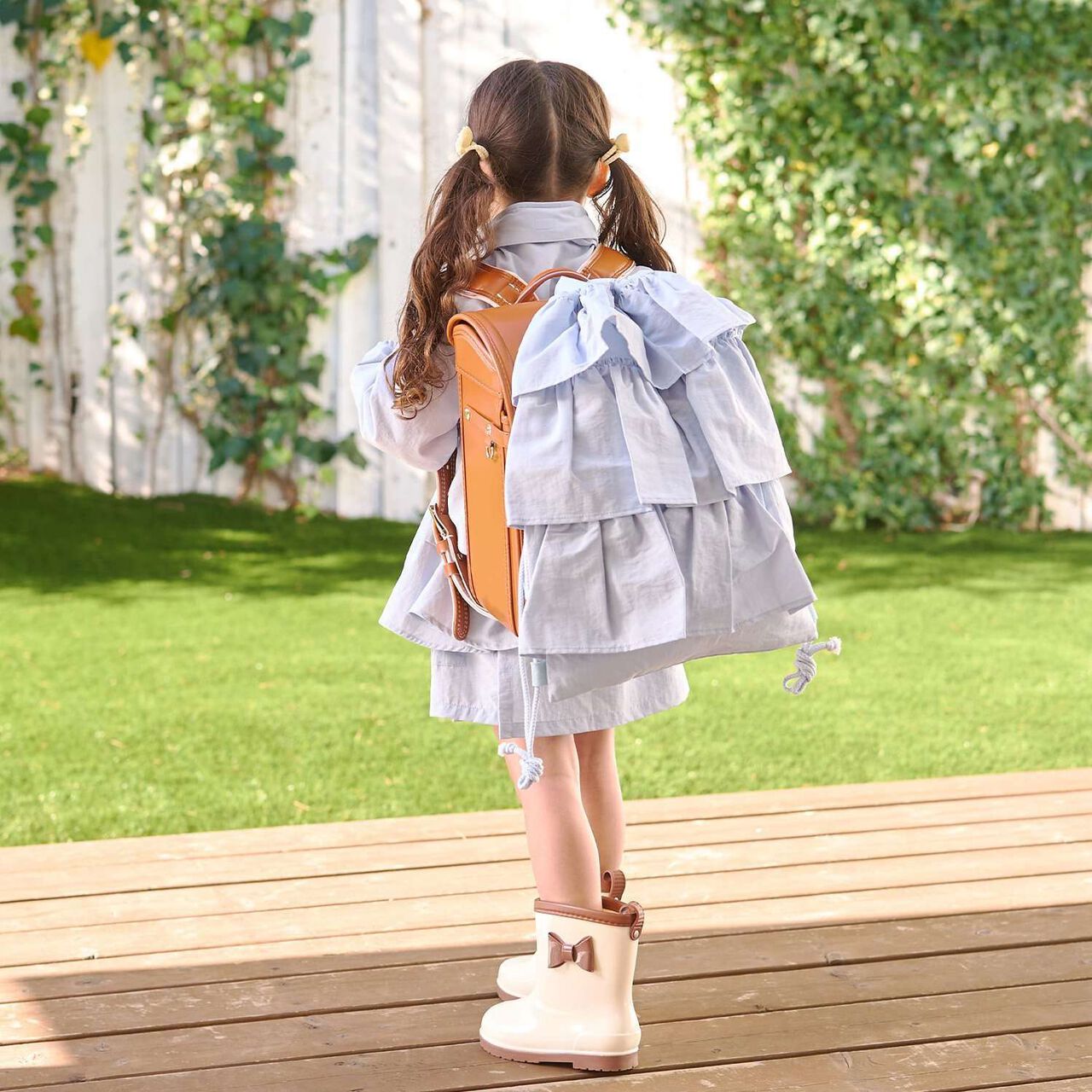 [School-Ready] Water-Repellent, Anti-Stain, Durable, UV Frill Easy Nap,Navy, large image number 23