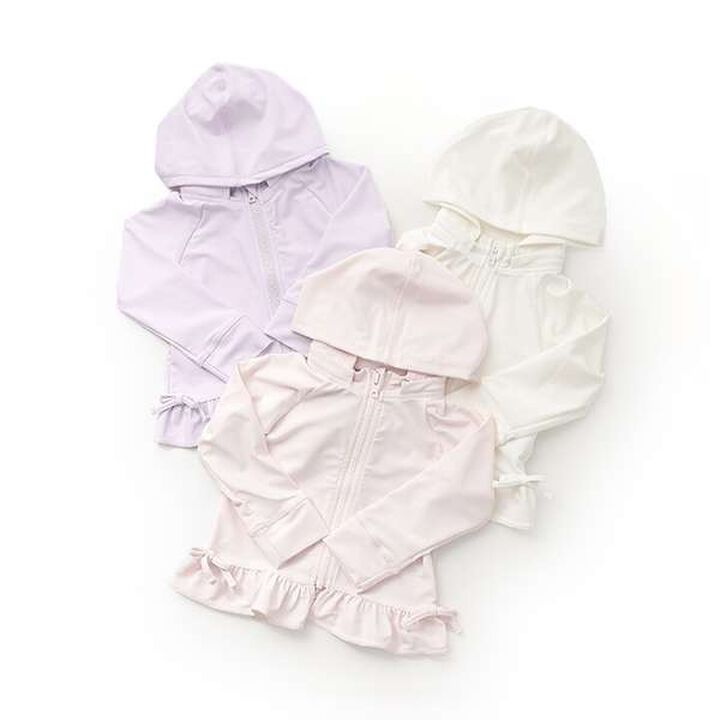 [SWIM] Frill Rash Guard,Lavender, medium image number 13