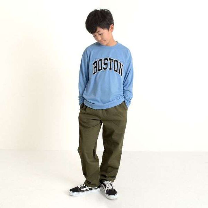 Jersey Logo Print Long-Sleeve T-Shirt,Blue, medium image number 4