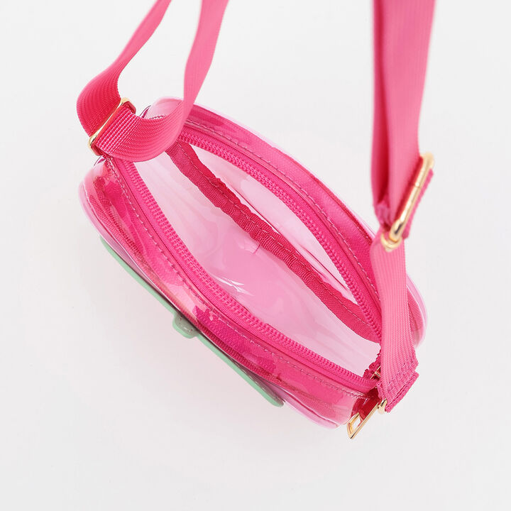 Clear Strawberry Shoulder Bag,Pink, medium image number 6