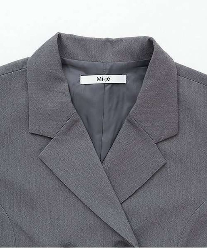 Short Tailored Jacket,Gray, medium image number 11