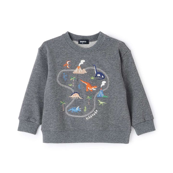 Dinosaur Island Sweatshirt,Charcoal gray, medium image number 0