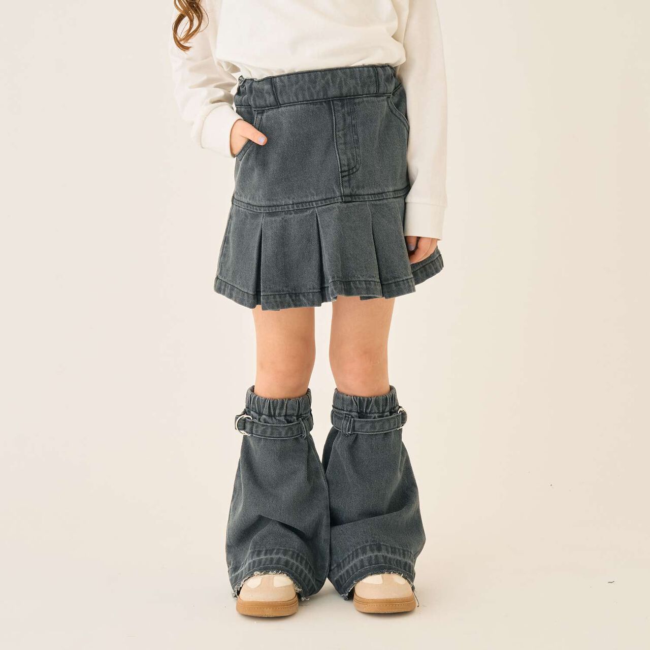 Denim Leg Cover,Blue, large image number 4