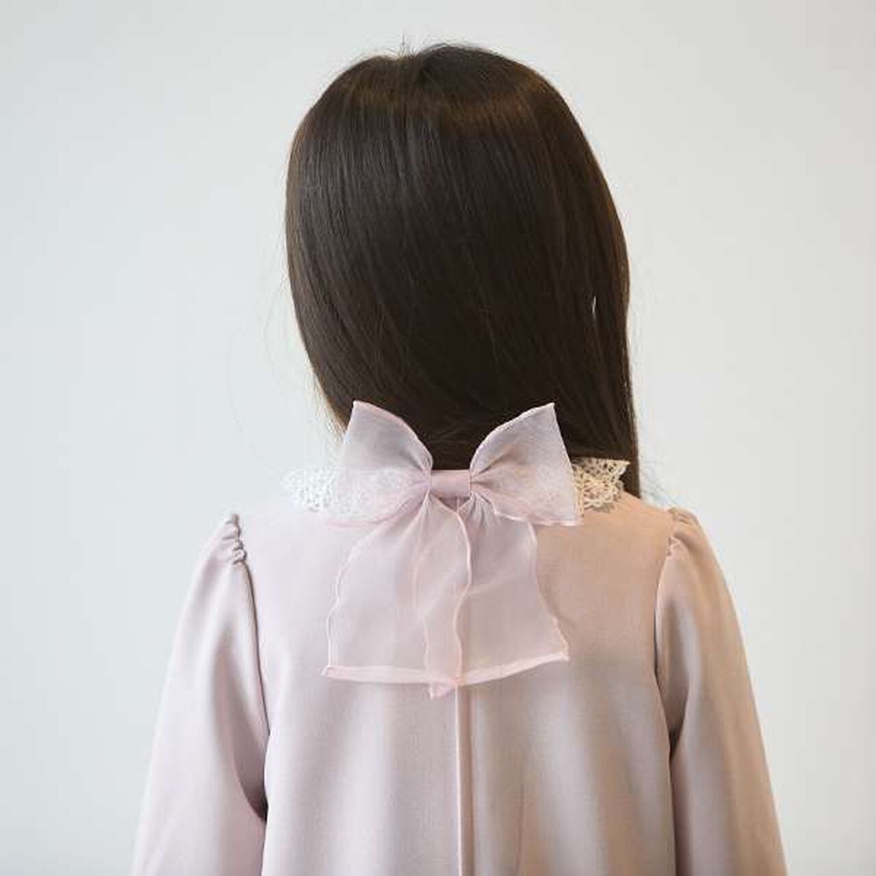 Long-Sleeve OP + Scallop Trim Jacket Set,Beige, large image number 26