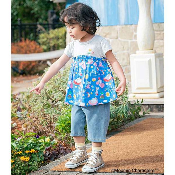 [MOOMIN] Moomin & Snorkmaiden Socks [Made in Japan],Sax blue, medium image number 2