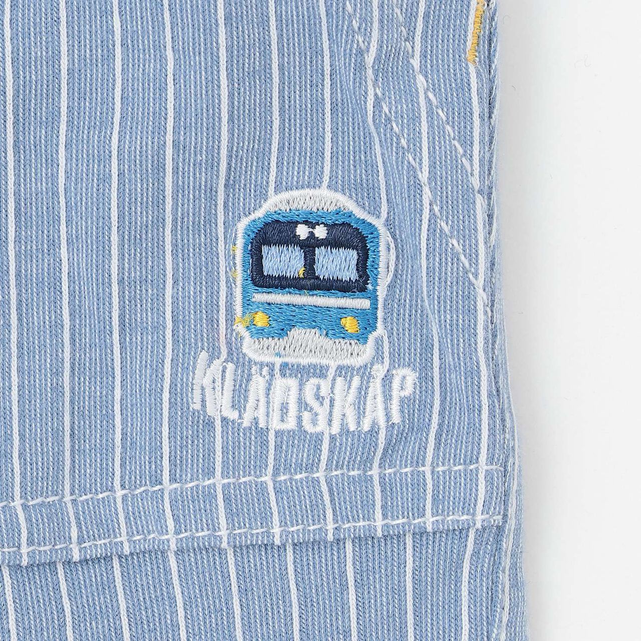 Train Stripe 6/10 Length Pants,Sax blue, large image number 5