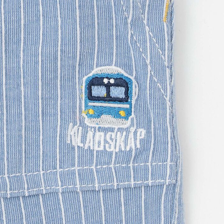 Train Stripe 6/10 Length Pants,Sax blue, medium image number 5