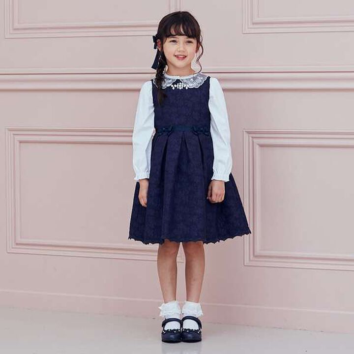 Floral Jacquard One-Piece Dress,Light pink, medium image number 10