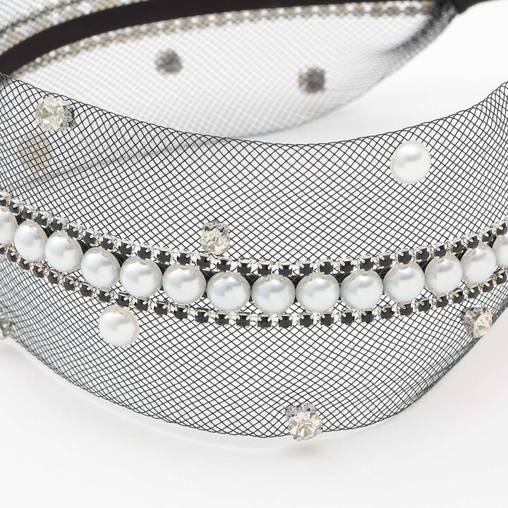 Sparkling Bijou Headband,Black, medium image number 5