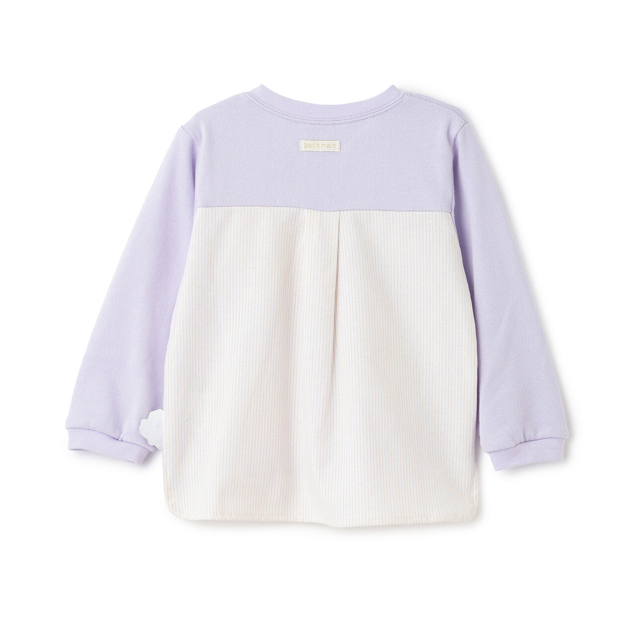 Chikawa Face Motif Long-Sleeve T-Shirt,Top gray, large image number 12