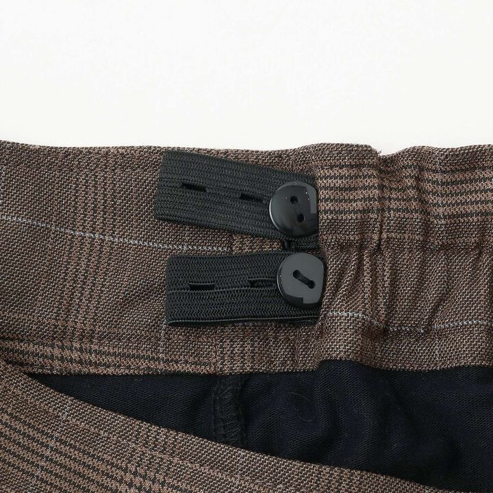 Trim Lace Double Layer Pleated Skirt-Pants,Black, medium image number 3