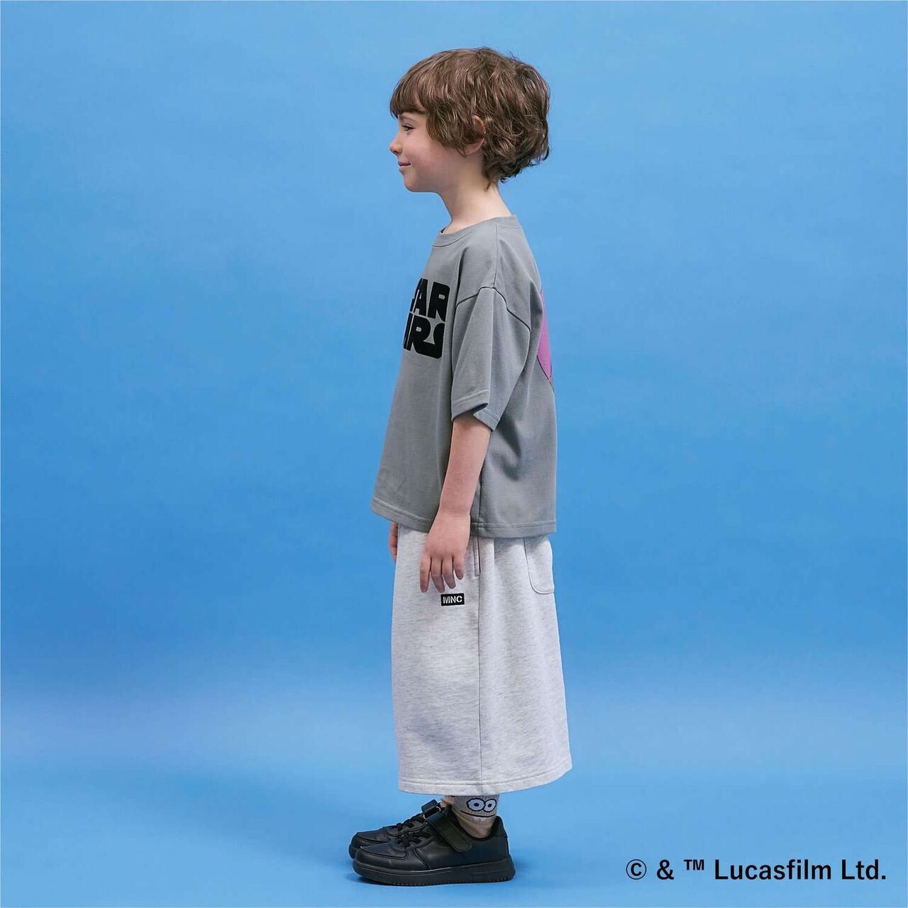 [STAR WARS] [Anti-Stain・Quick-Dry・Shape Retaining] Assorted Back Print T-Shirt [MNCM],Charcoal gray, large image number 21