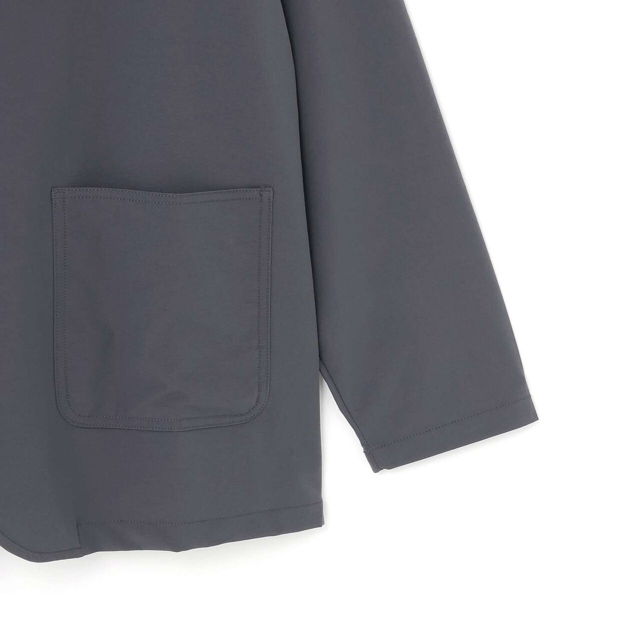 Nylon Stretch Tailored Jacket [Set Up Compatible],Charcoal gray, large image number 3