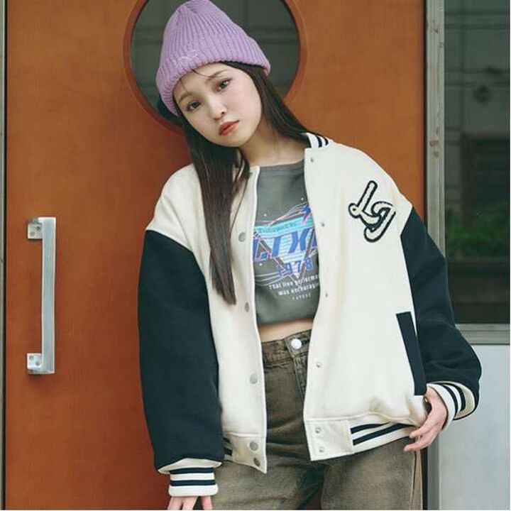 Reversible Quilted Stadium Jacket,Green, medium image number 15