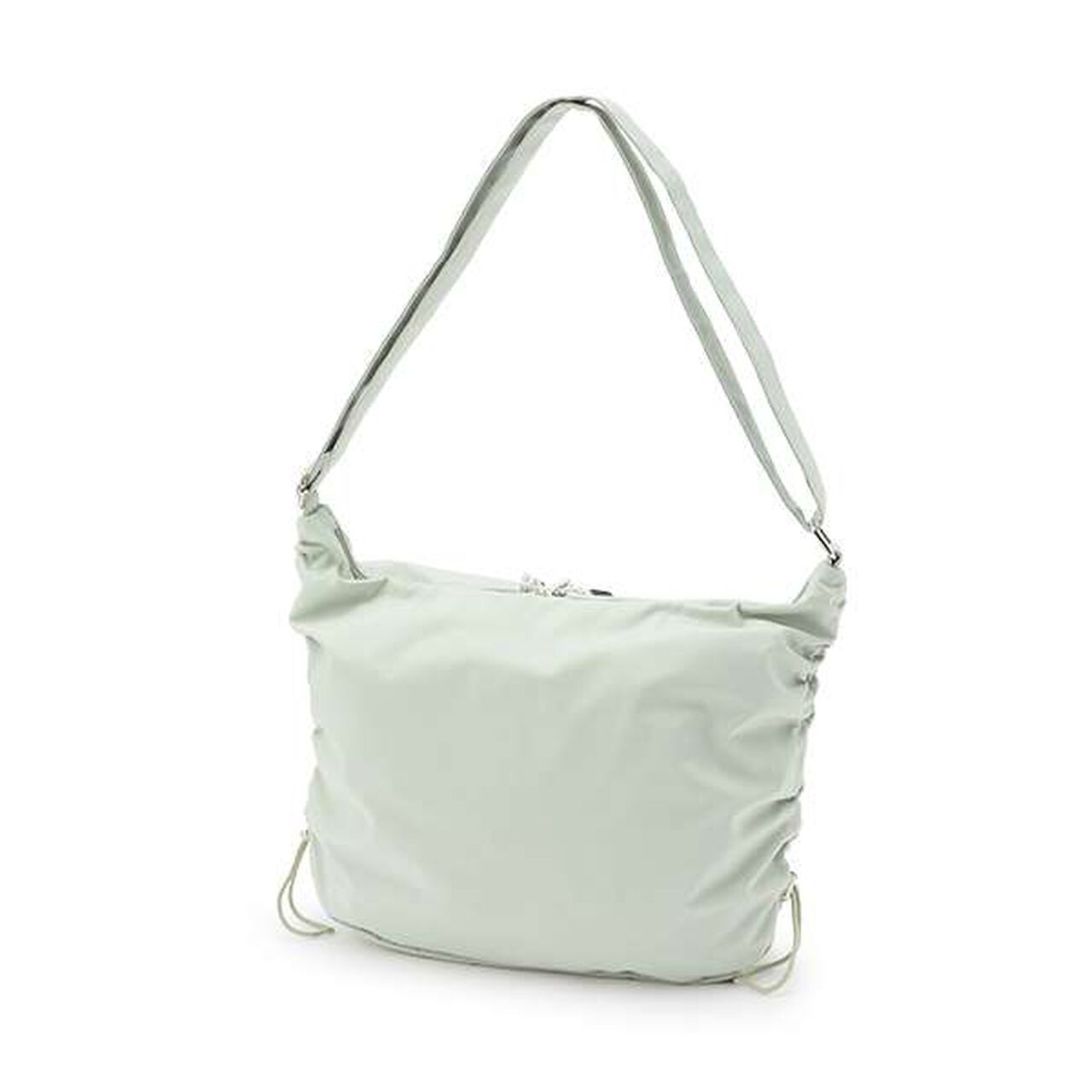 Side Drawstring Shoulder,Black, large image number 1