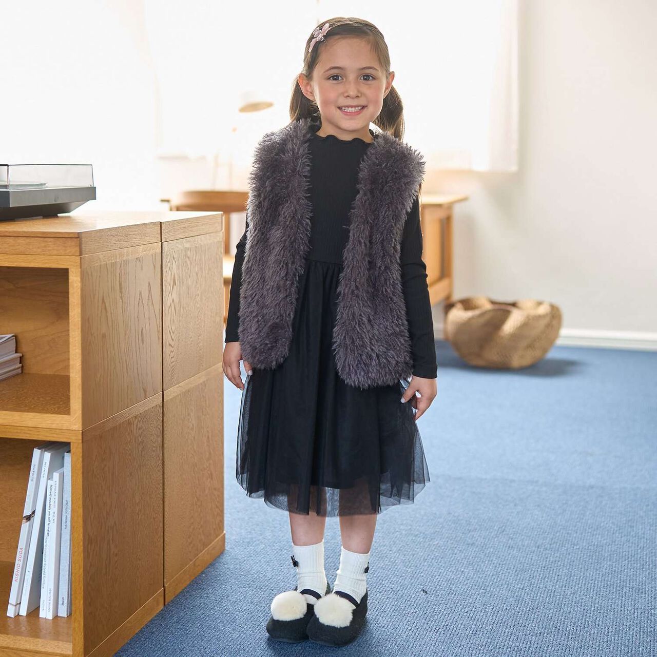 Fluffy and Soft Halloween Fur Vest,Mint, large image number 30