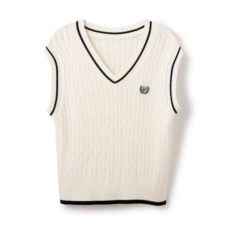 Washable Knit Graduation Vest,Light gray, medium image number 6