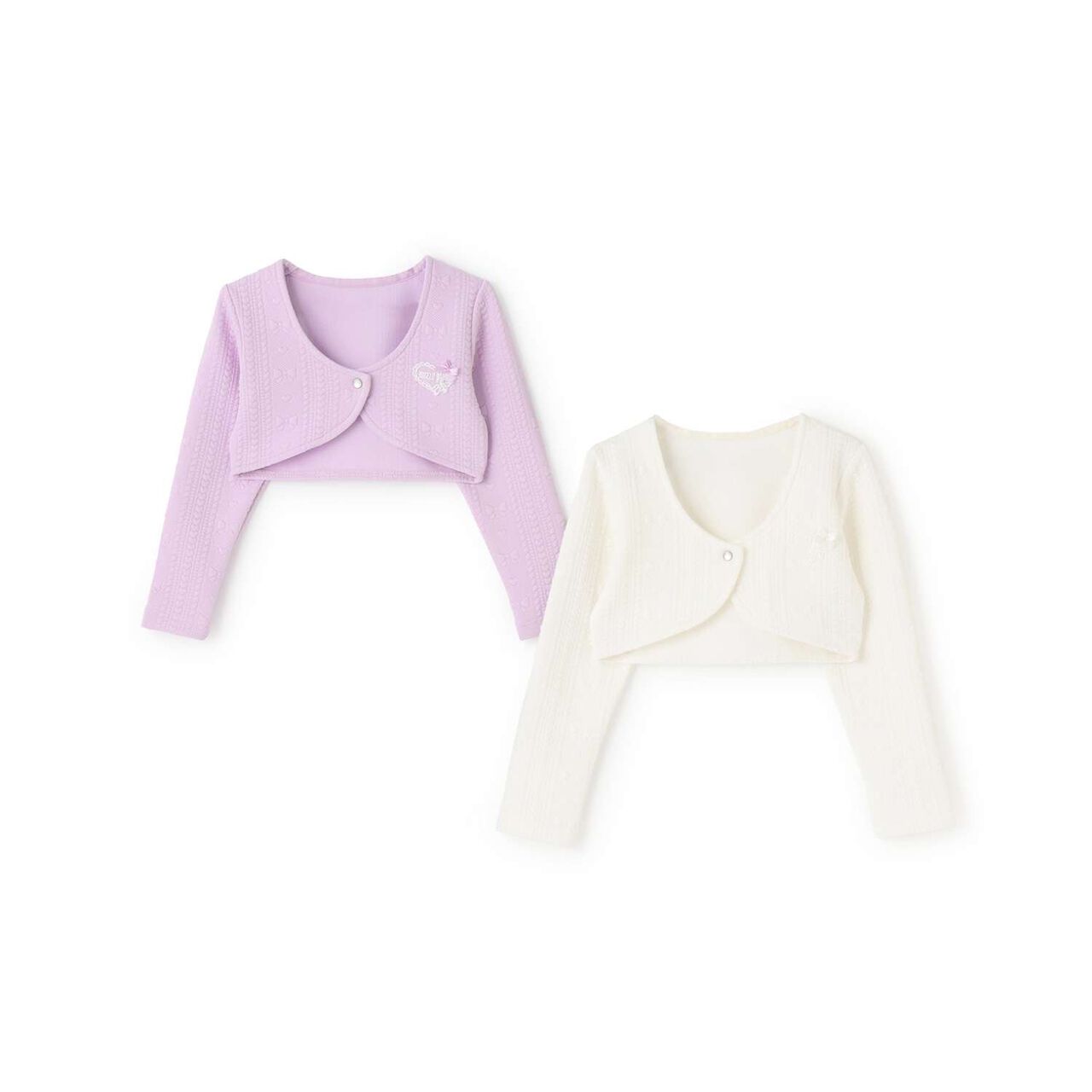 Ballet Quilted Jacquard Bolero,Ivory, large image number 7