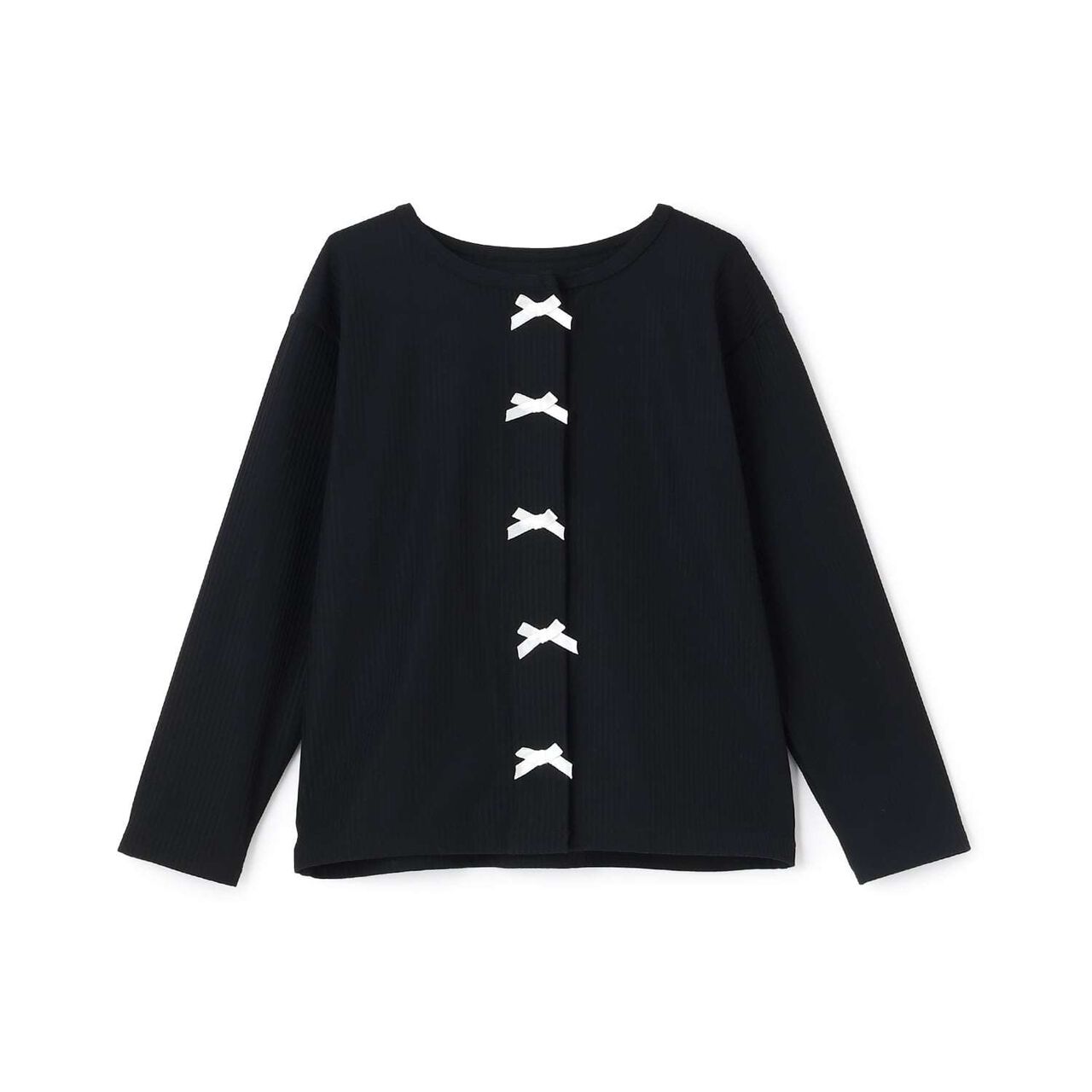 [SWIM] [UV Protection] Rash Guard Cardigan with Ribbon,Sax blue, large image number 2