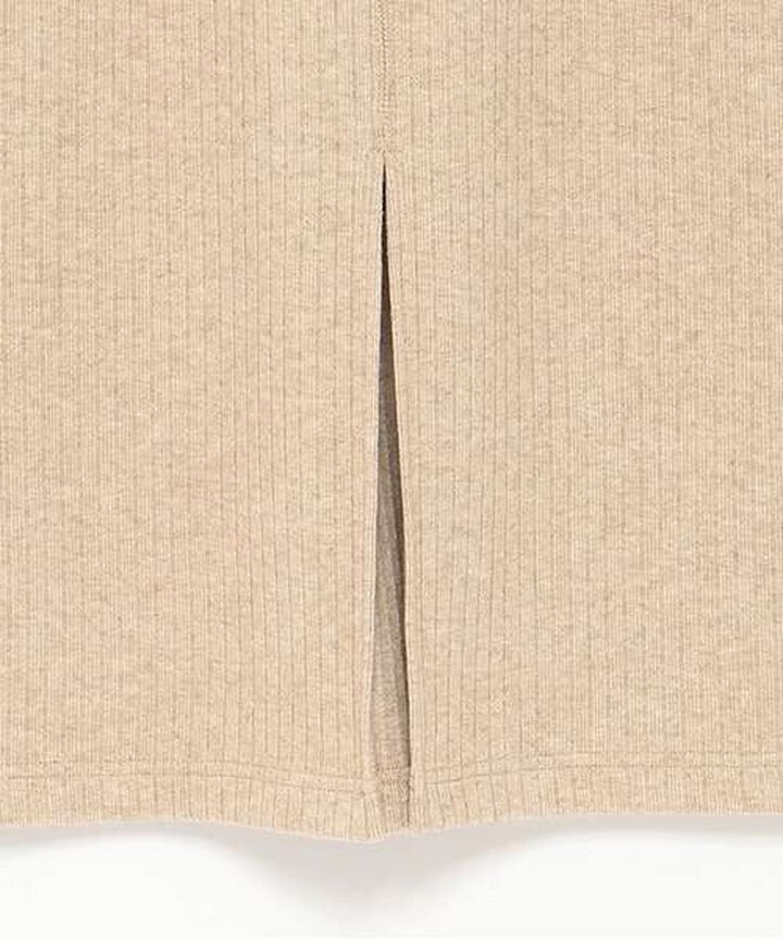 Cut Rib Tight Skirt,Beige, medium image number 2