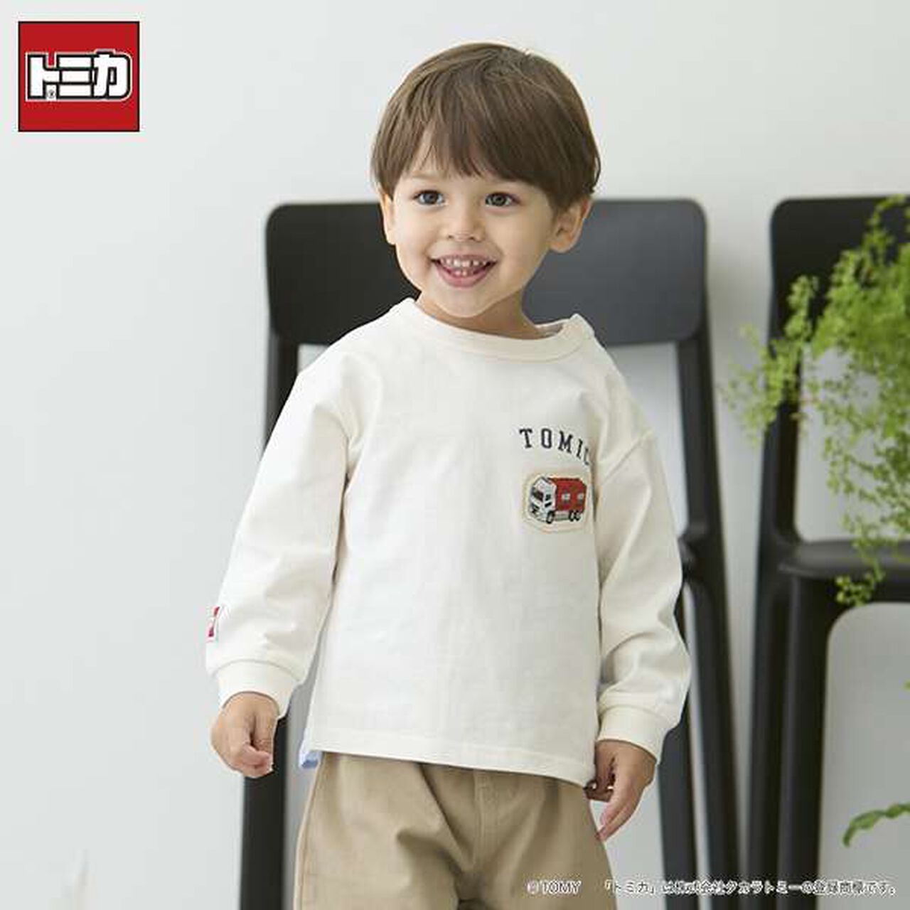 [TOMICA] Back Shirt T-Shirt,White, large image number 0