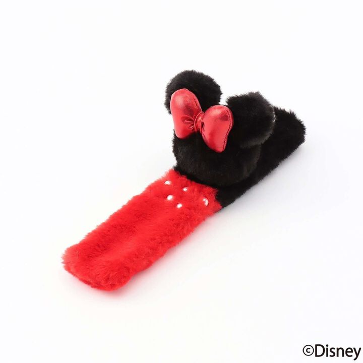 [Disney] Curly Faux Fur Charm,Red, medium image number 2