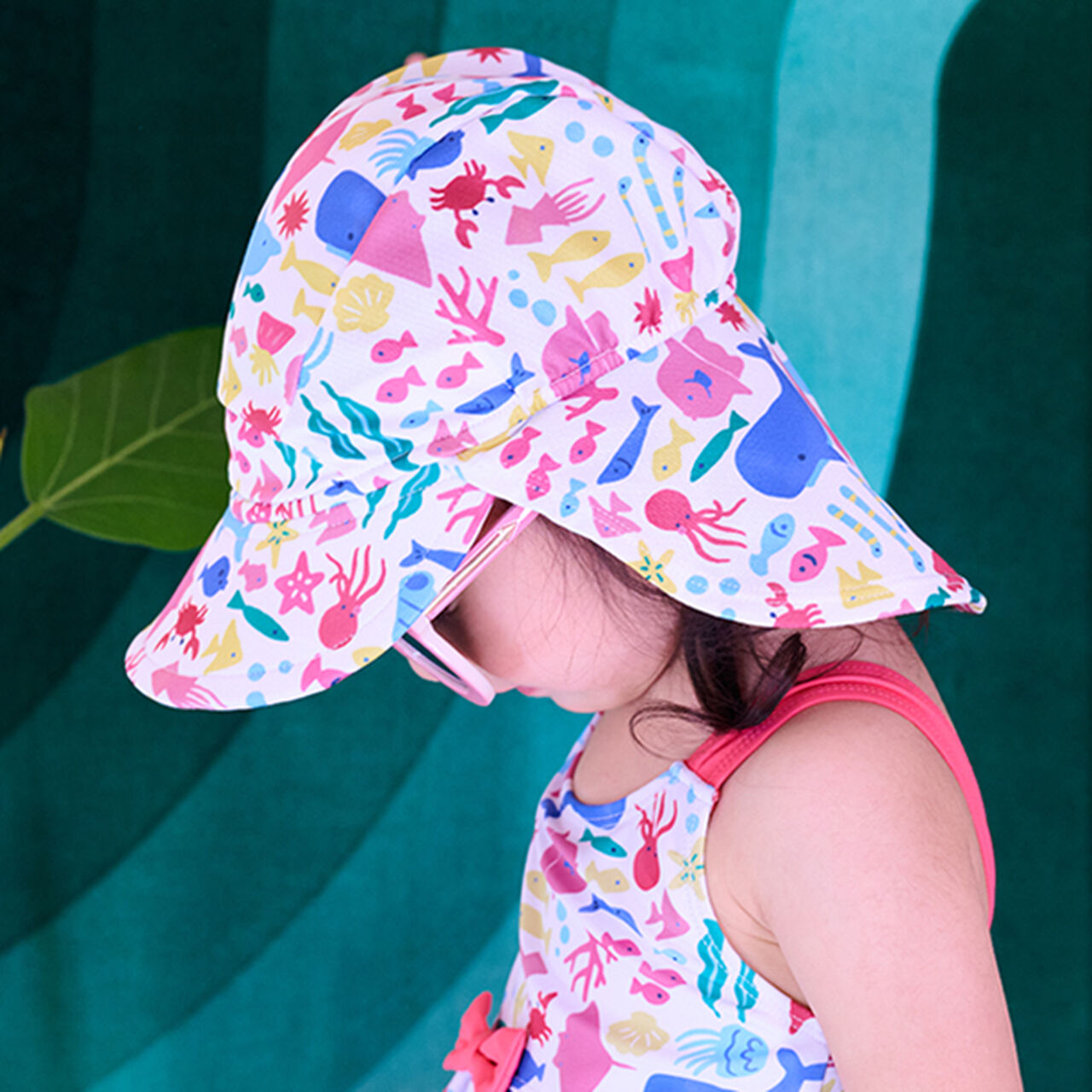 [SWIM] All-Over Pattern Sunshade Cap,Emerald green, large image number 13