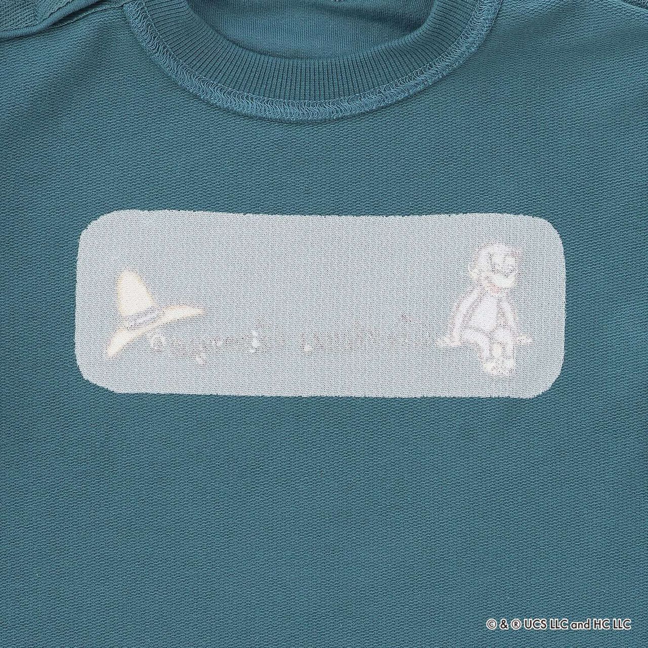 Curious George Layered Long-Sleeve Sweatshirt,Charcoal gray, large image number 9