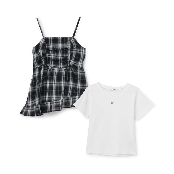 [LTXC/Antibacterial Deodorizing] Inner Lined Irregular Hem Camisole Tunic,Polka dots, medium image number 13