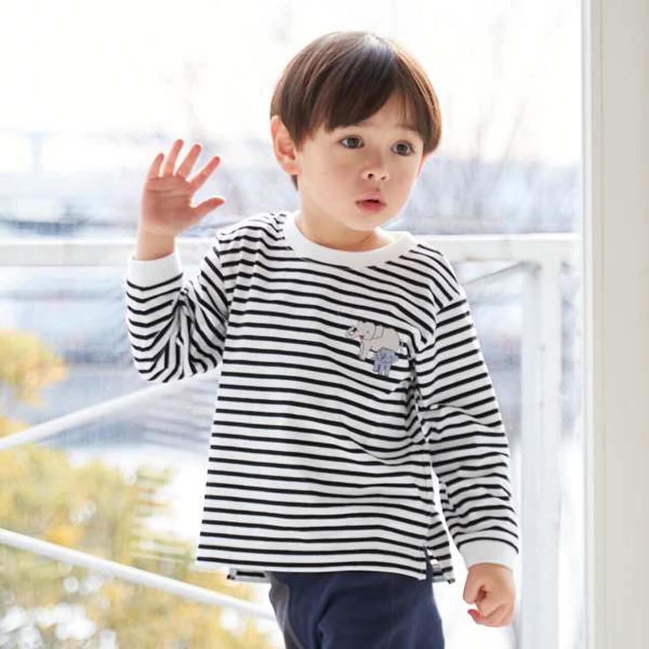 Affordable BOYS Long-Sleeve T-Shirt,Peach, large image number 25