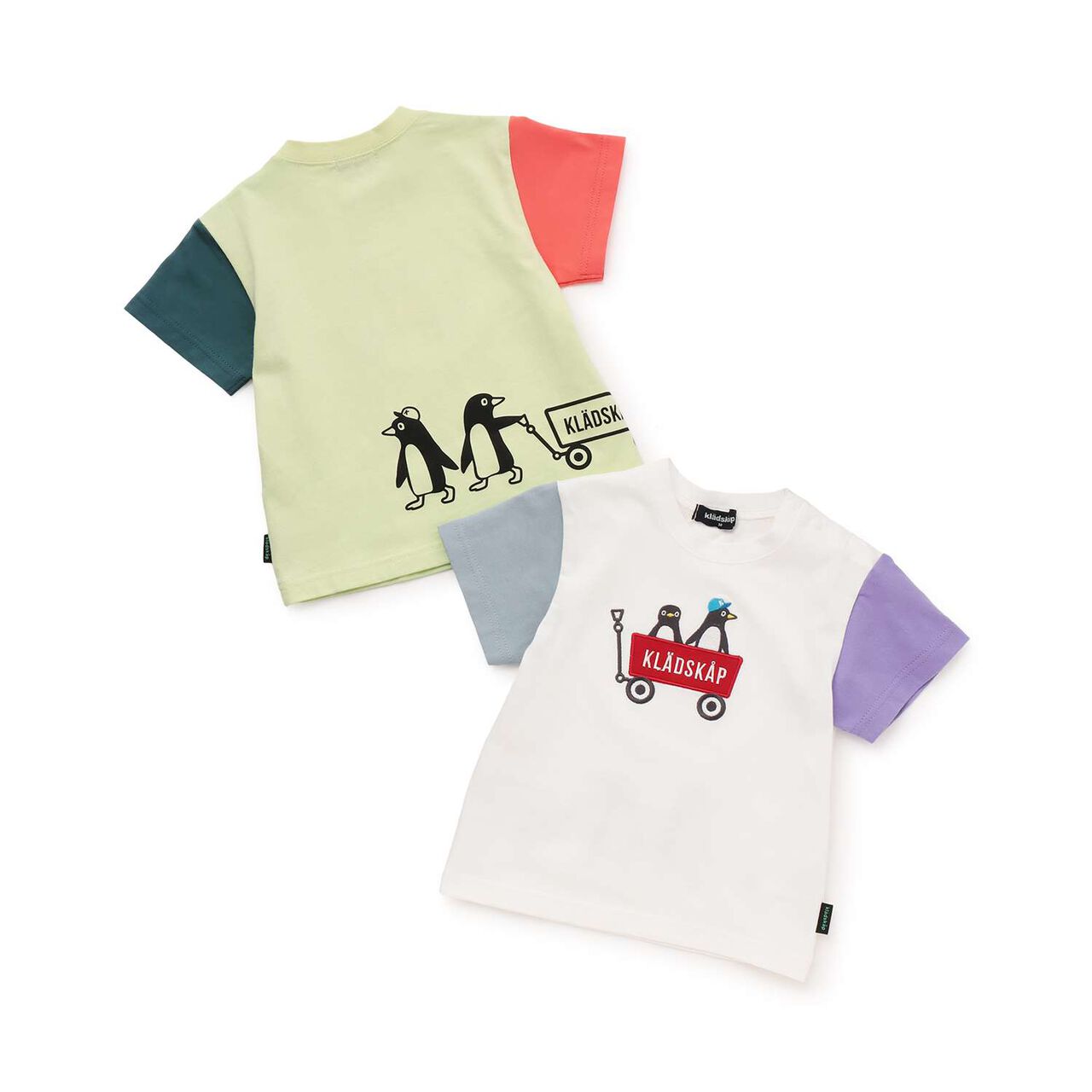 [Popular Item Restocked] [Not Available at Physical Stores] Penguin &times; Outdoor Wagon Short Sleeve T-Shirt,Light green, large image number 7