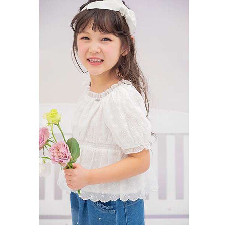 Sheer Blouse,Off white, medium image number 0