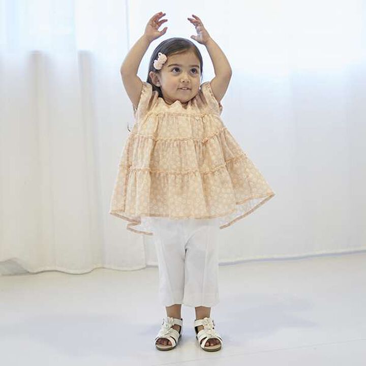 Smile Series Crinkled Tunic (Kids),Light gray, medium image number 11