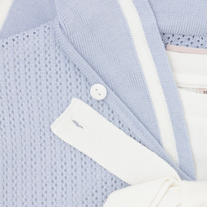 Mesh Sailor Vest & T-Shirt Set,Ivory, medium image number 9