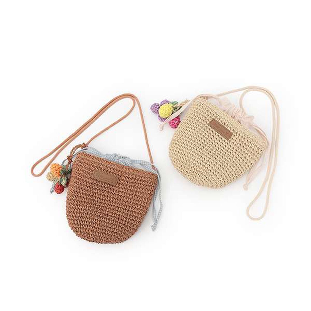 Woven Fruit Small Shoulder Bag,Camel, large image number 11