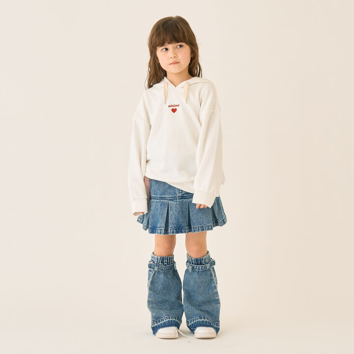 Box Pleat Skirt / Denim,Blue, medium image number 8