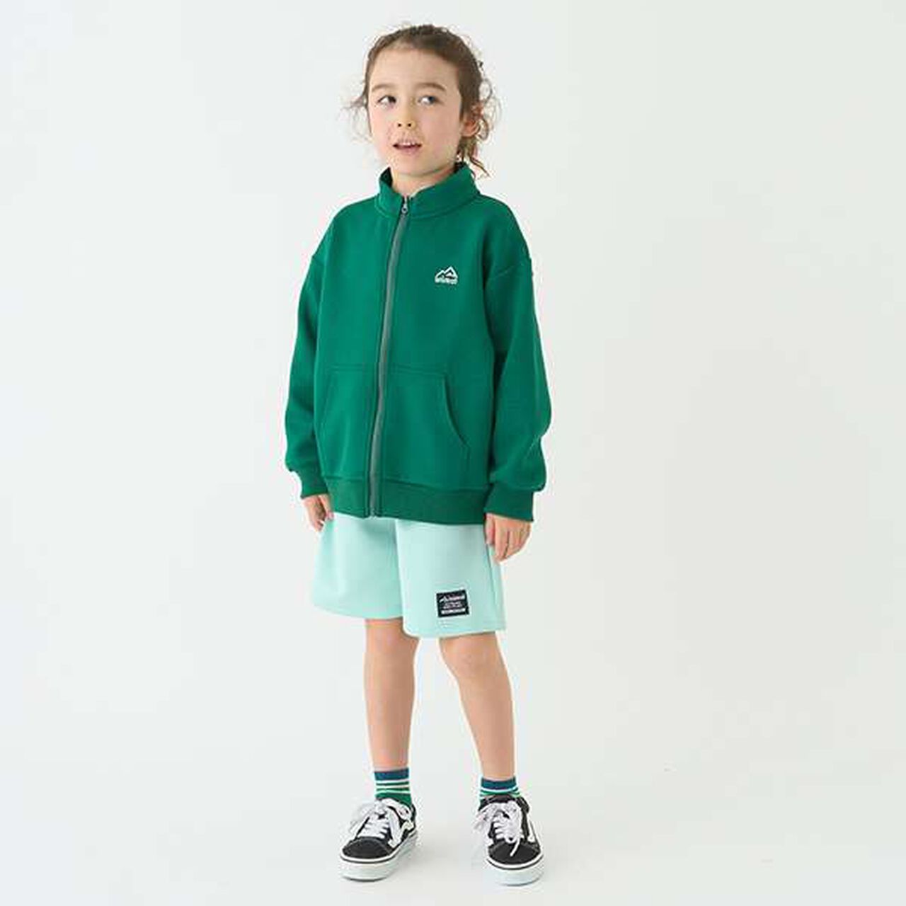 [Water-Repellent] Ponte Zip Stand Collar,Black, large image number 17