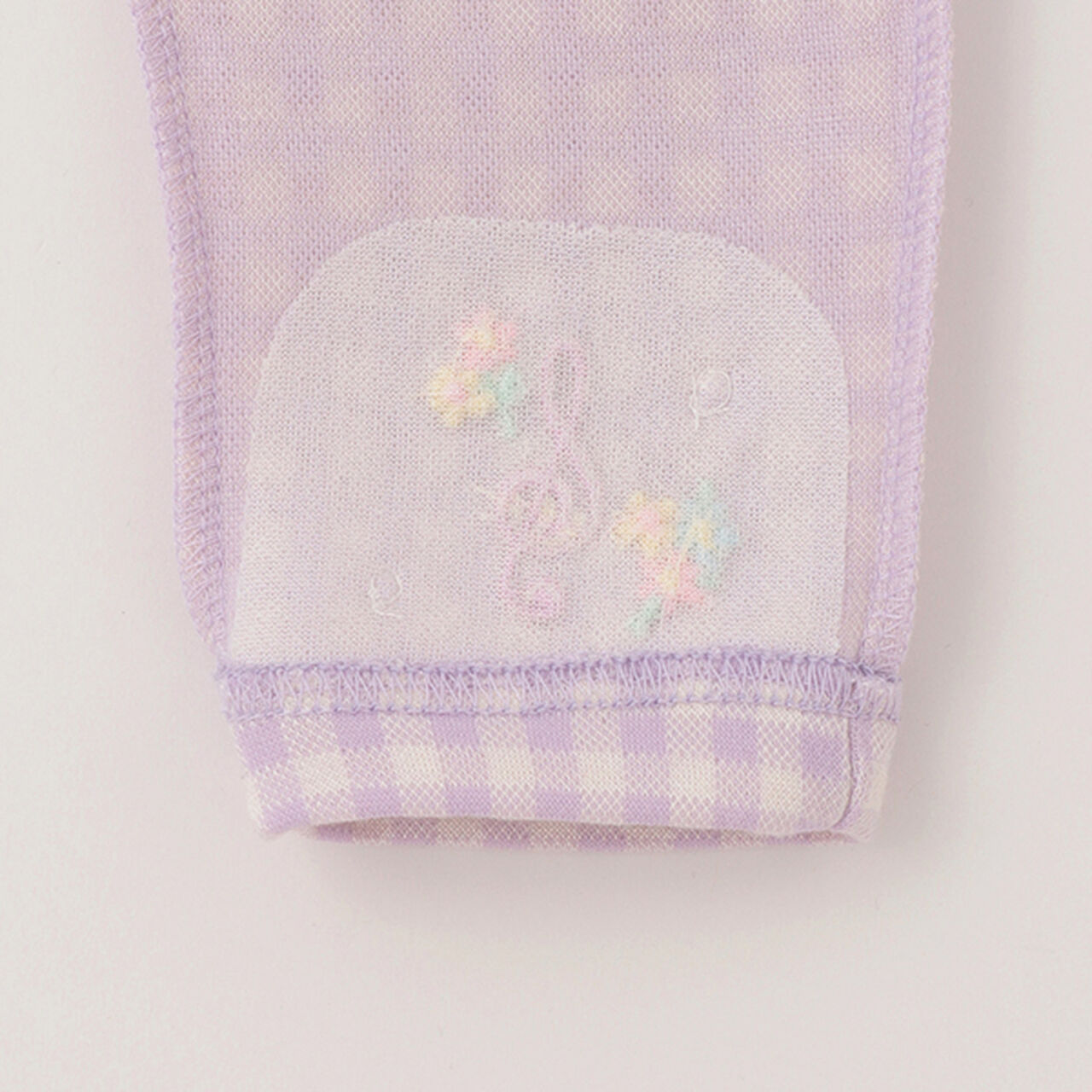 Gingham Check Cut Leggings,Lavender, large image number 9