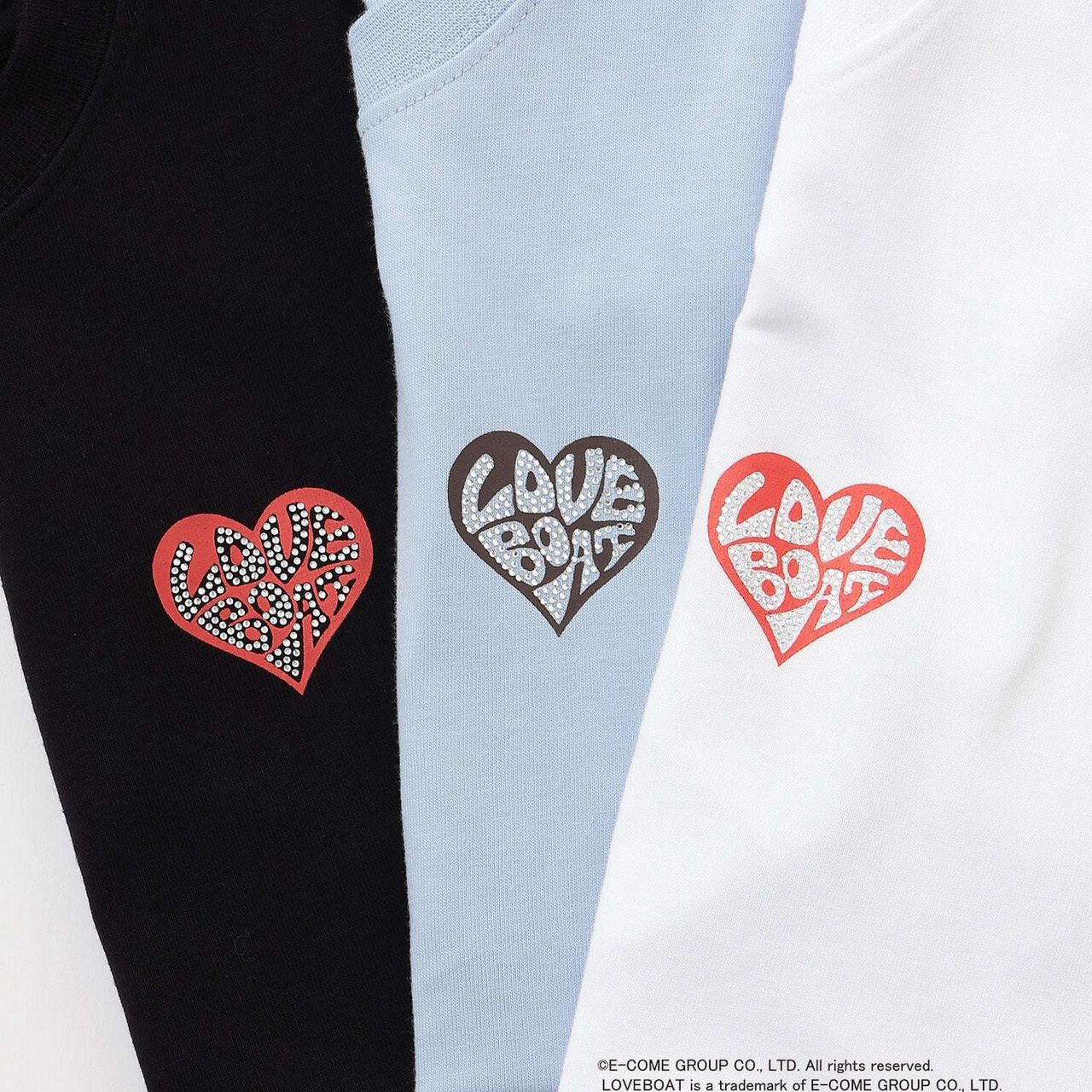[Parent-Child Matching] LOVEBOAT Loose T-Shirt,Black, large image number 17