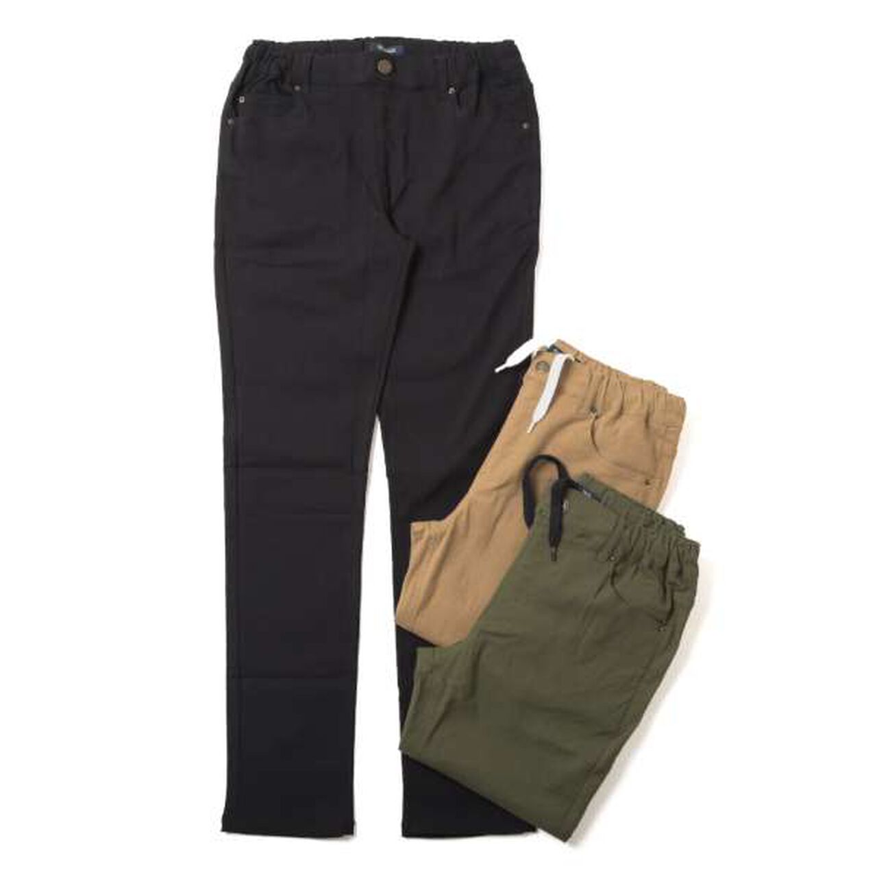 Super Stretch Fleece Slim Pants,Beige, large image number 8