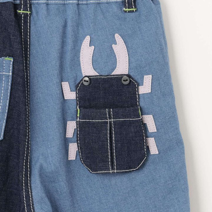 Insect Pocket 5-Minute Length Pants,Sax blue, medium image number 15