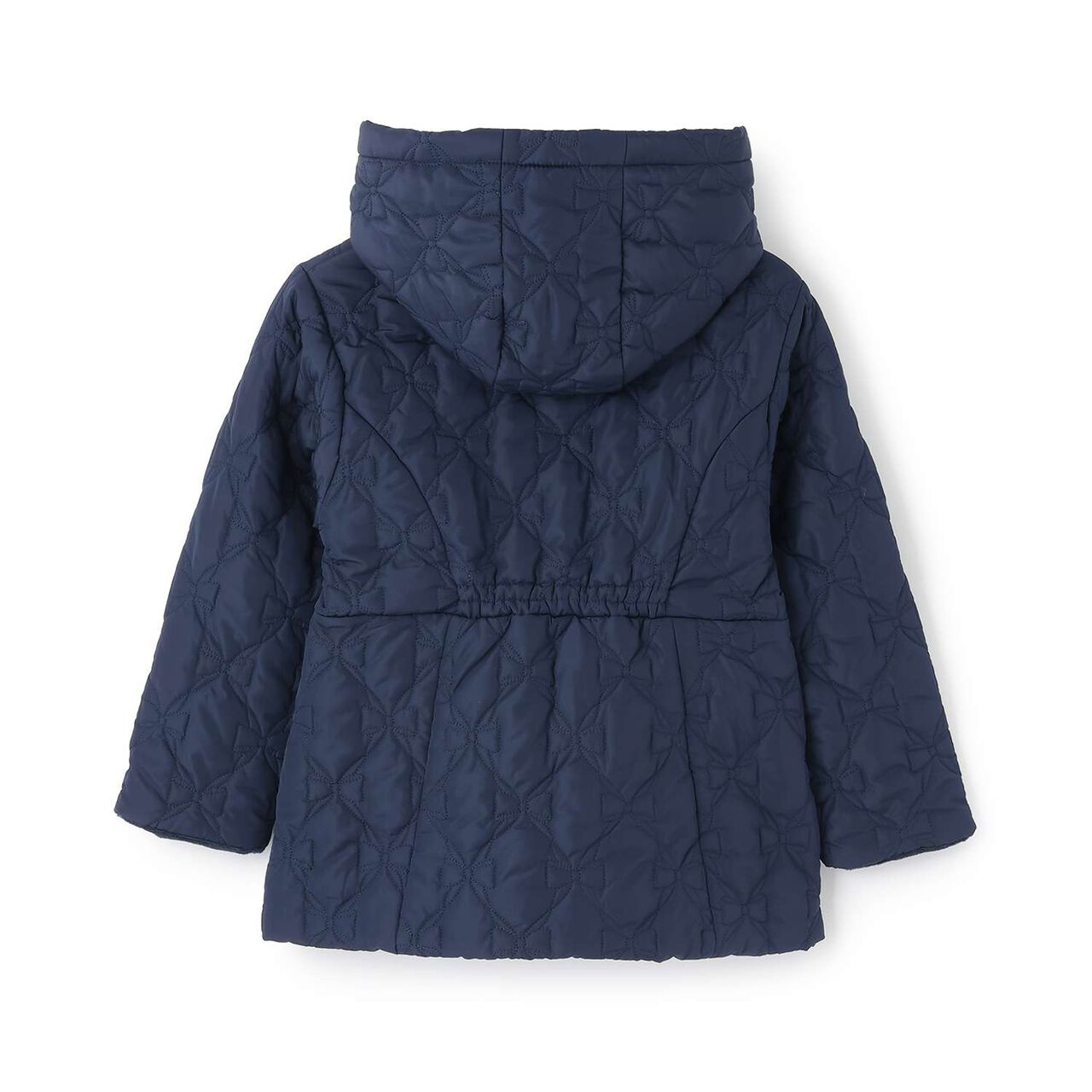 Ribbon Quilted Bomber Jacket,Light blue, large image number 5