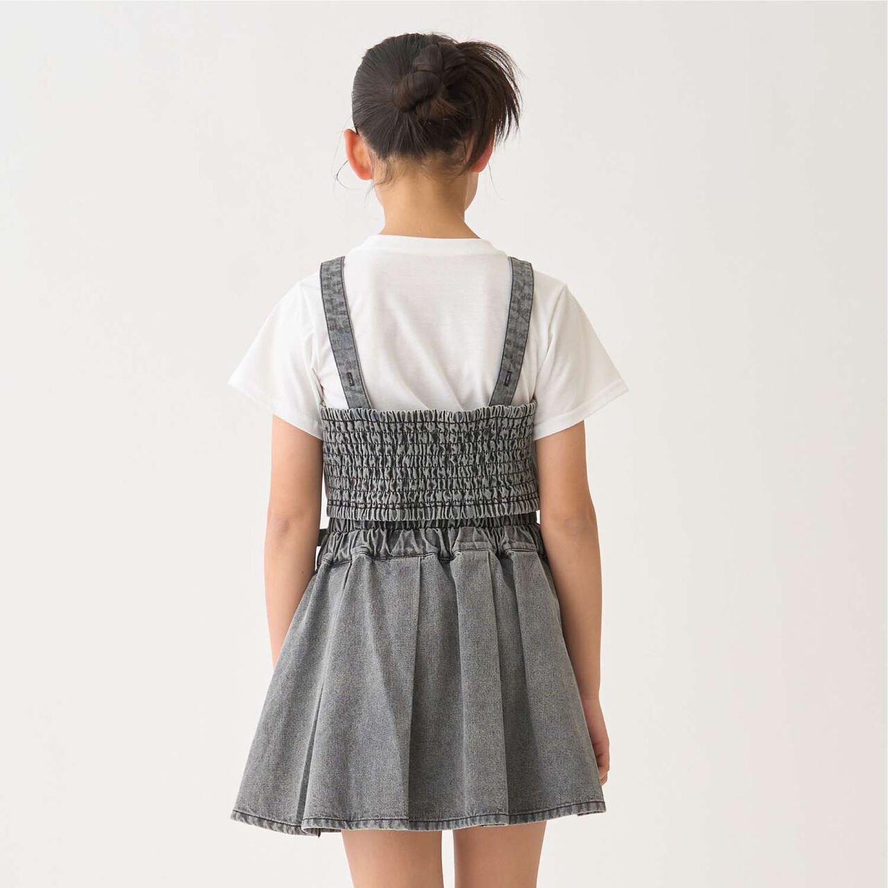 [Ready-to-Wear] Denim Bustier & Pleated Skirt Outfit Set,Blue, large image number 9