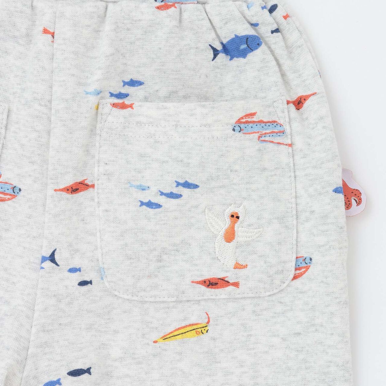 [Cool Touch] Marine Life 3/4 Leggings,Light blue, large image number 19