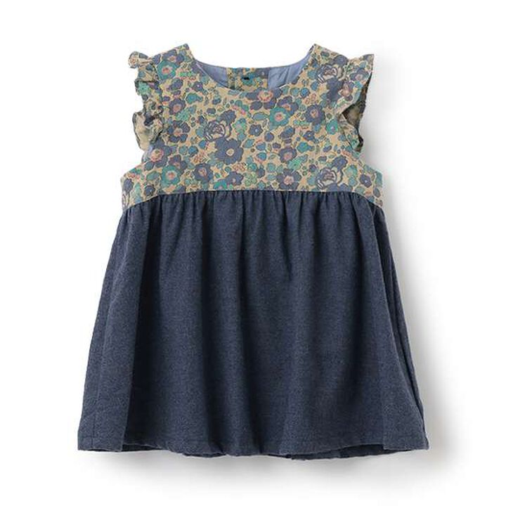 [Made in Japan] Liberty Fabric Yoke Tunic,Mocha tea, medium image number 10